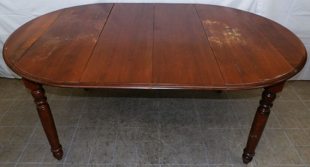 Cherry Drop Leaf Dining Table With Two Leaves - 2