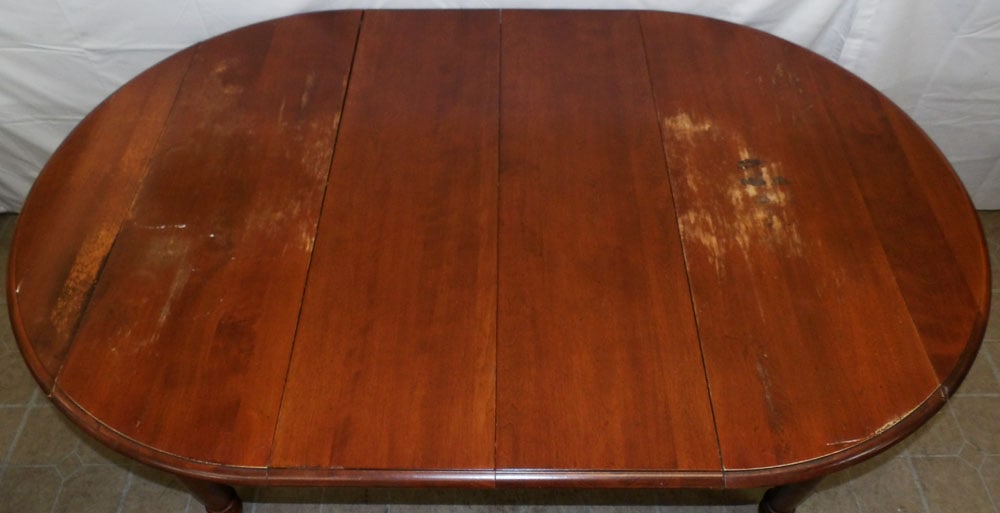 Cherry Drop Leaf Dining Table With Two Leaves - 3