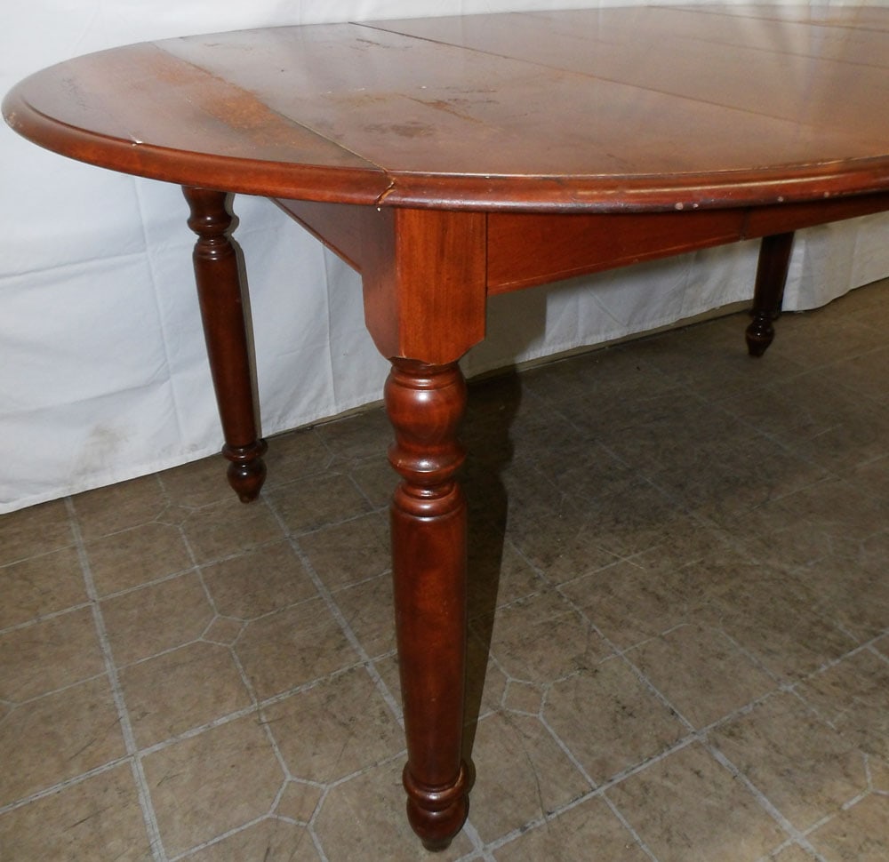Cherry Drop Leaf Dining Table With Two Leaves - 6