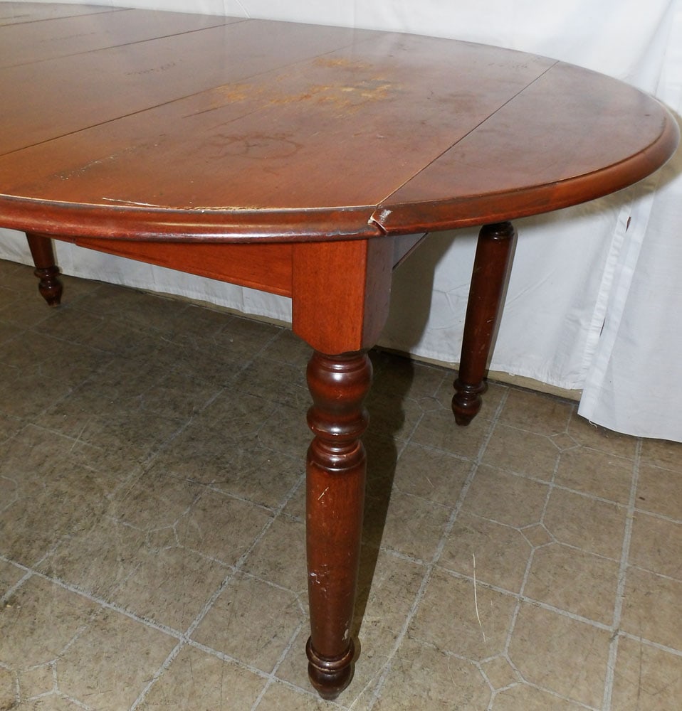 Cherry Drop Leaf Dining Table With Two Leaves - 7