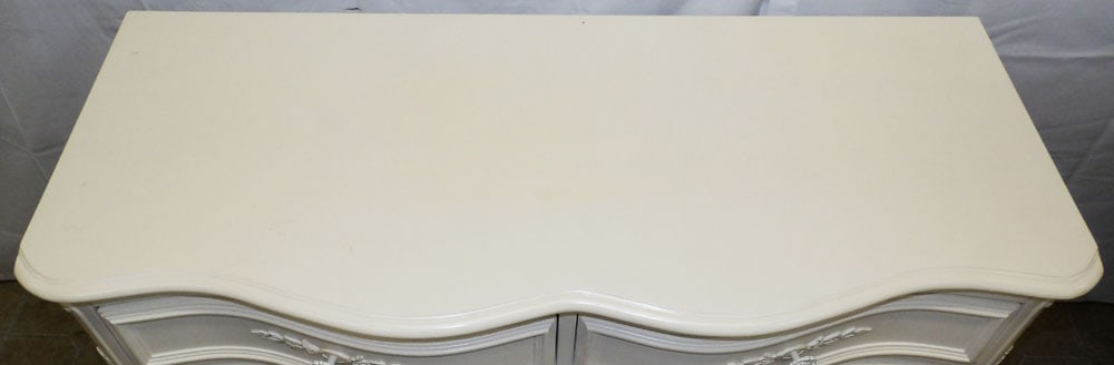 Painted Two Over Two Serpentine Front Chest - 2