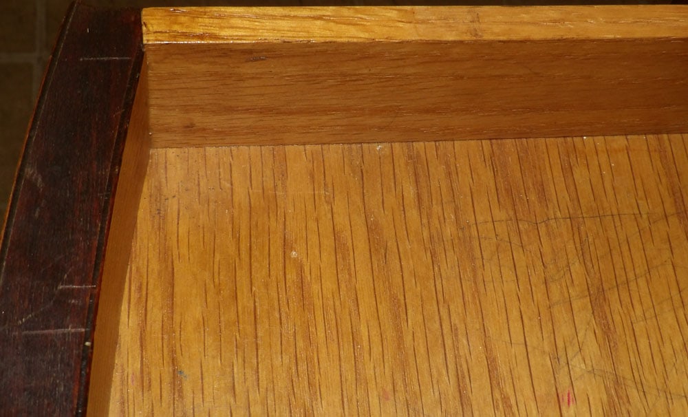 Mahogany One Drawer Drop Leaf Table - 5