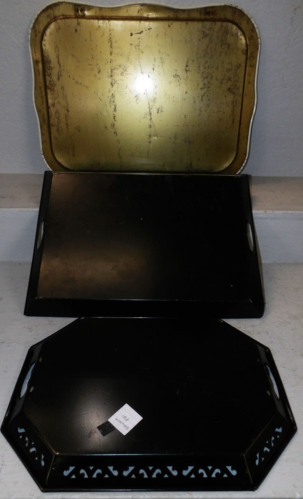 Three Tole Painted Trays - 5