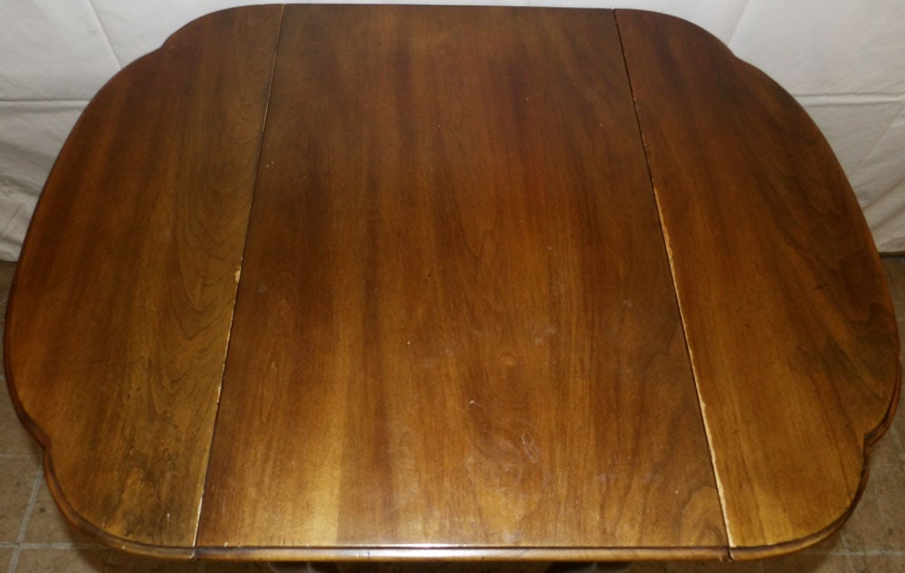 Cherry Drop Leaf One Drawer Table By Statton - 3