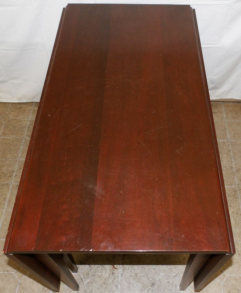 Mahogany Drop Leaf Dining Table - 2