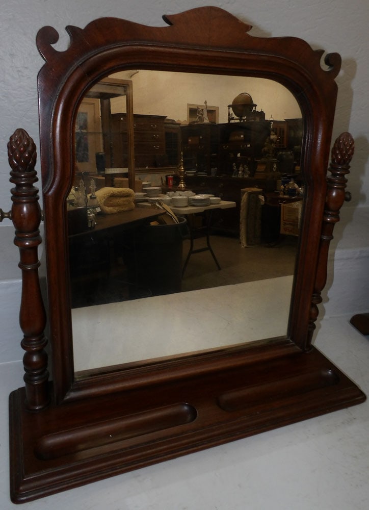 Two Mahogany Shaving Mirrors - 2