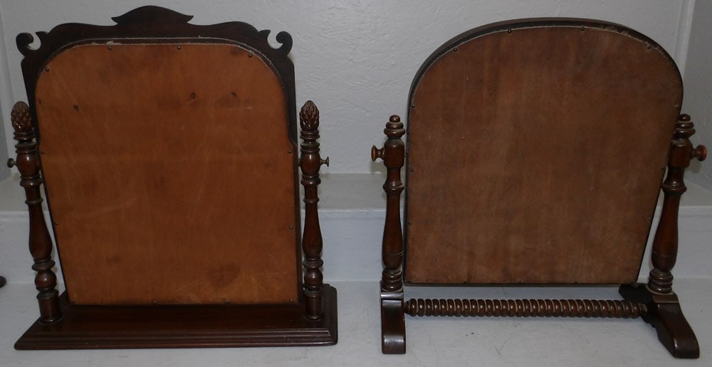 Two Mahogany Shaving Mirrors - 4