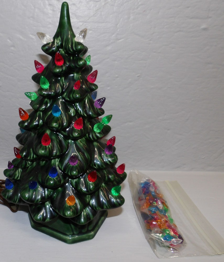 Vintage Porcelain Lighted Christmas Tree (1 of 4)