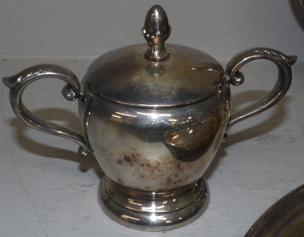 4 Piece Silver Plate Tea Set - 3