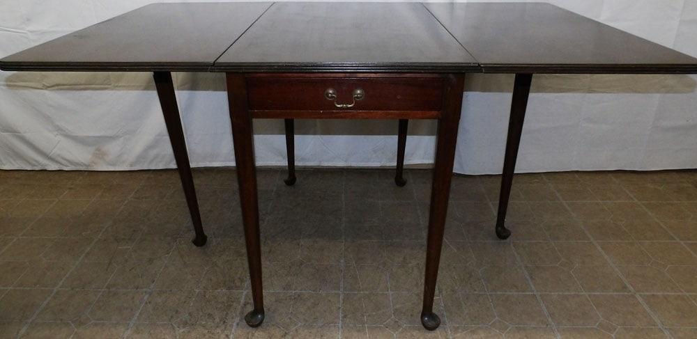 Mahogany Drop Leaf Dining Table - 4