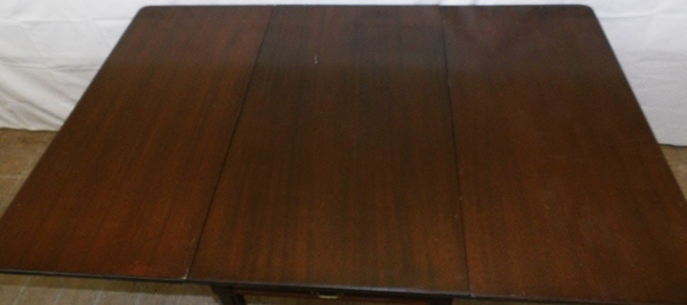 Mahogany Drop Leaf Dining Table - 5