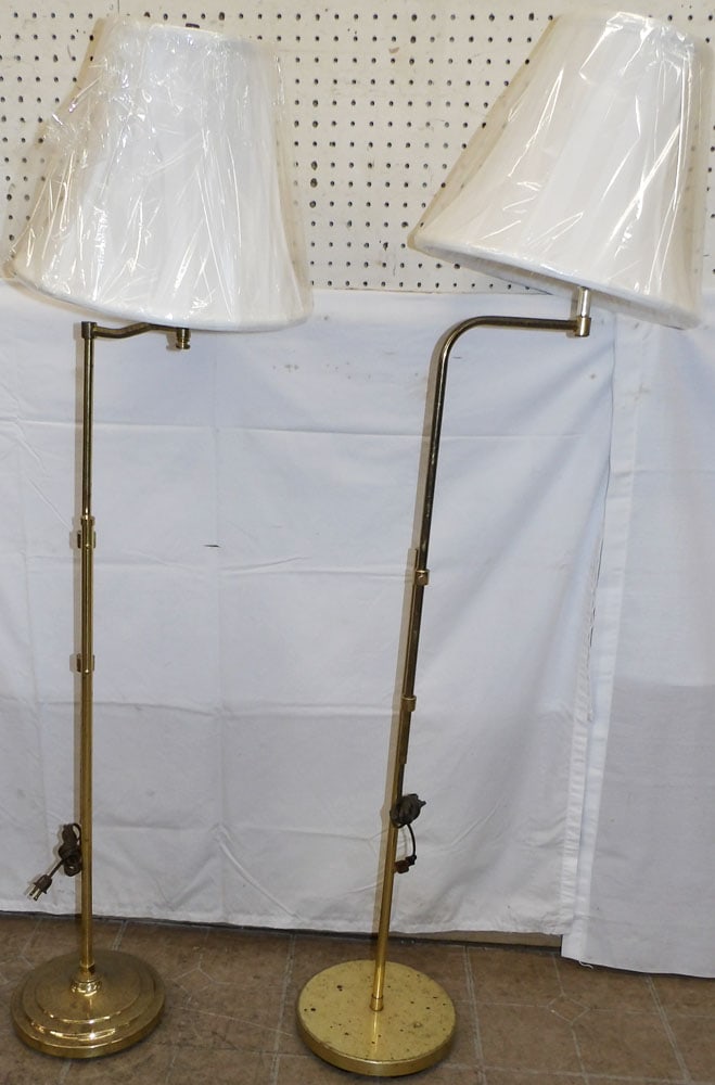 Two Brass Floor Lamps (1 of 3)