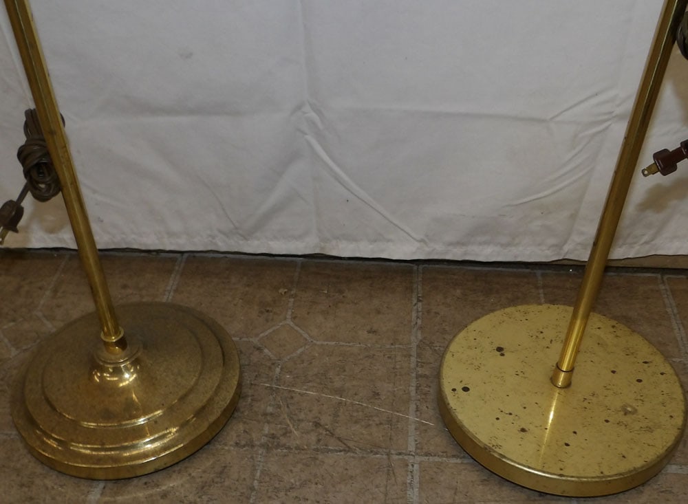 Two Brass Floor Lamps - 2