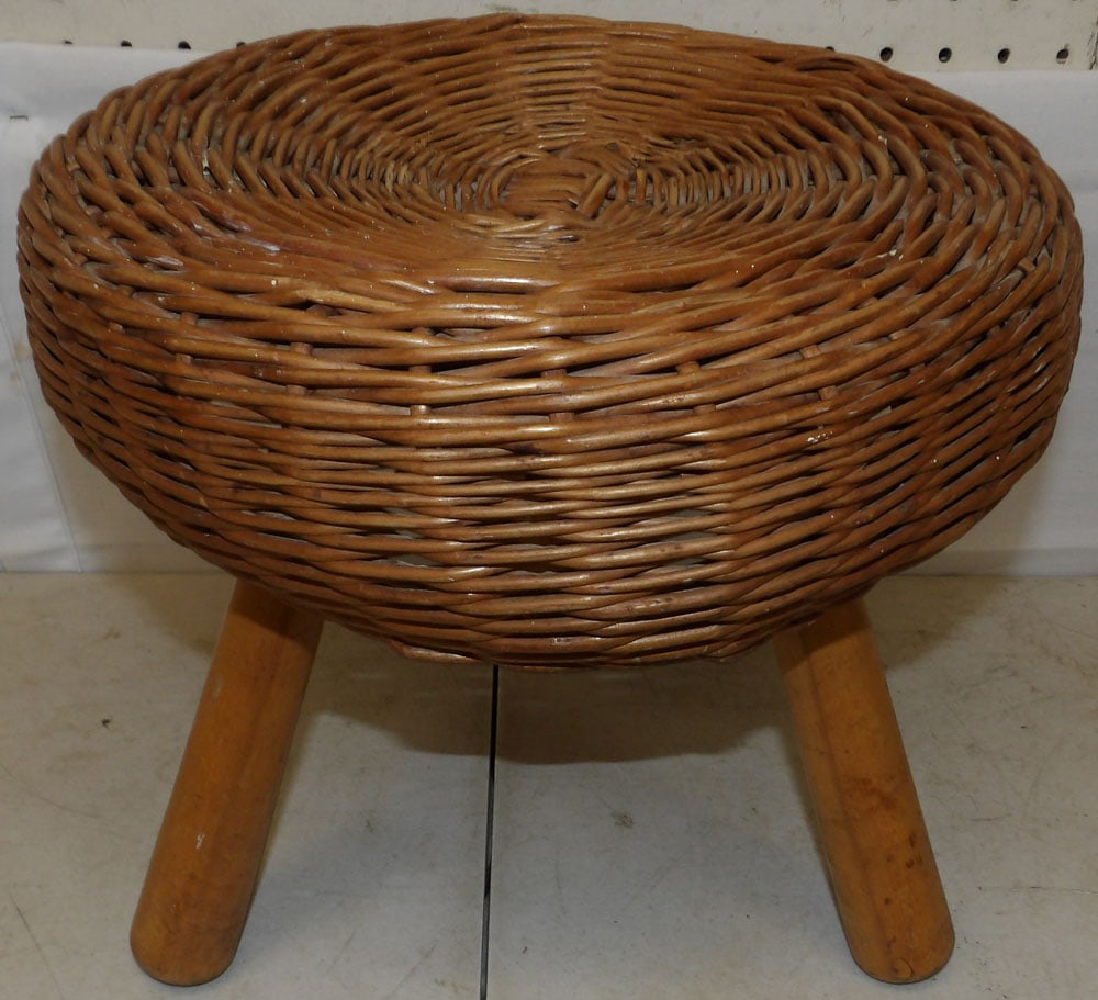 Wicker Top Stool (1 of 3)
