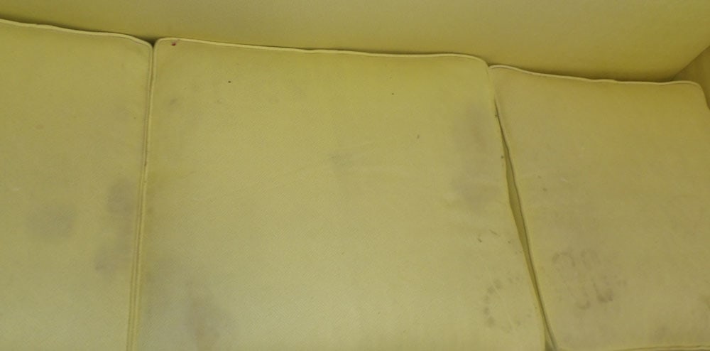 Upholstered Camel Back Sofa - 3