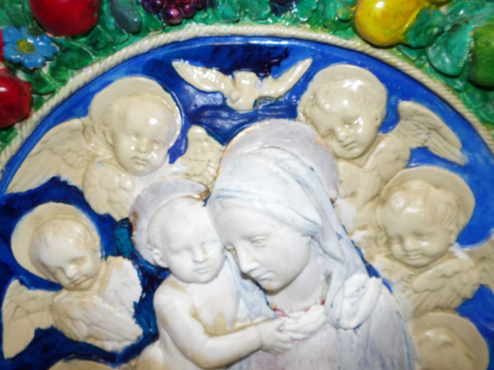 Painted Resin Wall Plaque - 2