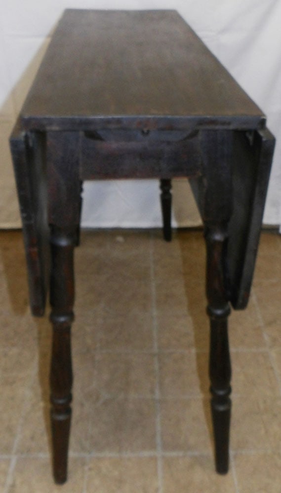 Antique Walnut Drop Leaf Table - 2