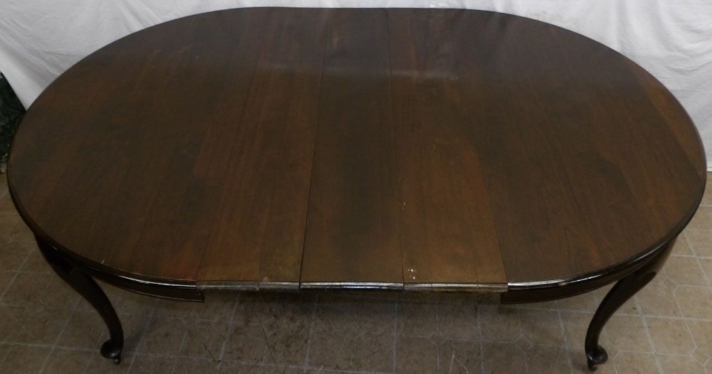 Antique Walnut Dining Table With Three Leaves - 3