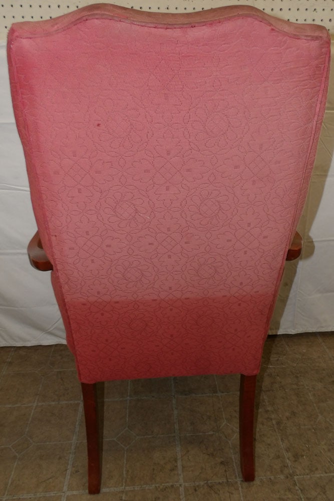 Cherry Upholstered Arm Chair - 6