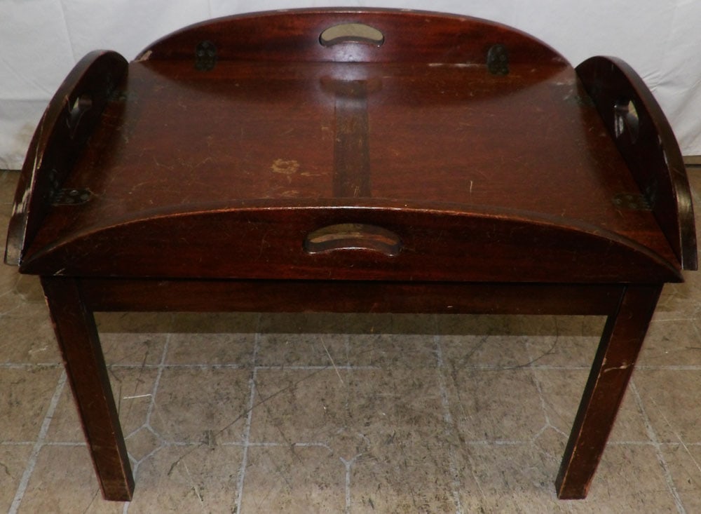 Mahogany Butlers Tray Top Tea Table (1 of 5)