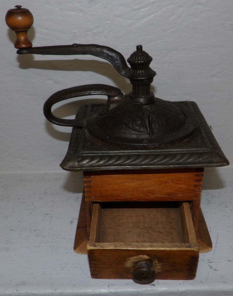 Antique Maple Coffee Mill - 2
