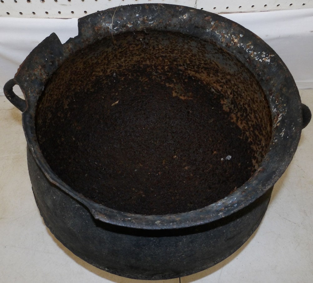Antique Cast Iron Cauldron - 2
