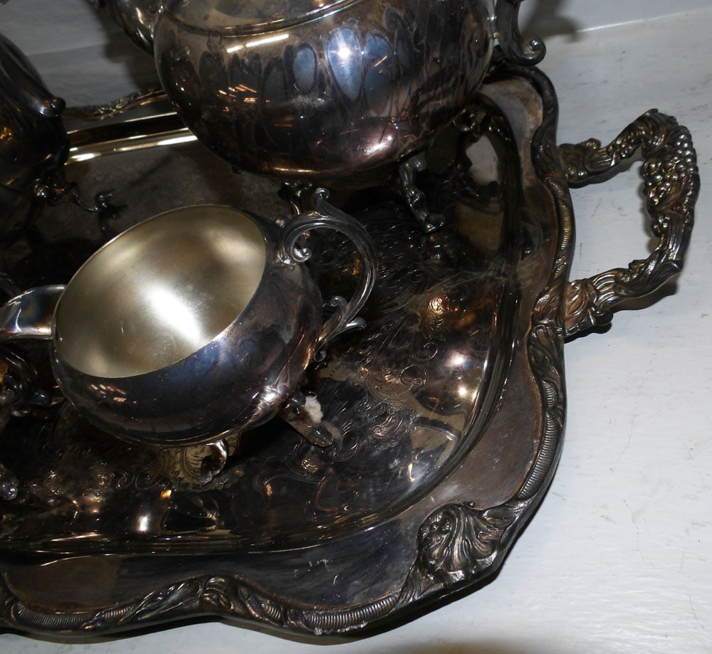 5 Pc Silverplated Tea Set - 2