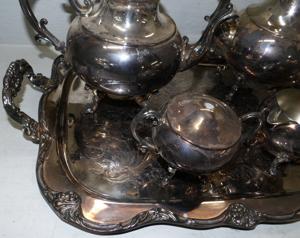 5 Pc Silverplated Tea Set - 3