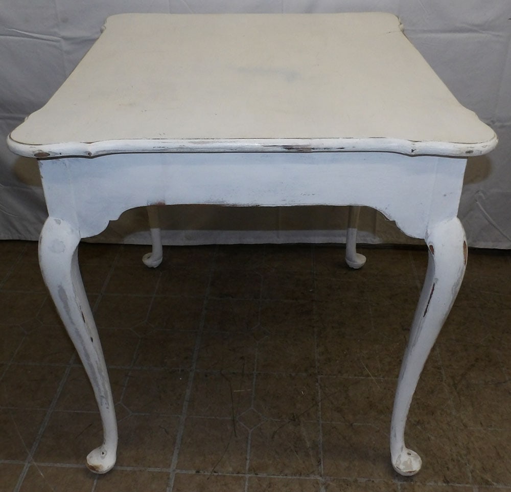 Distressed Painted One Drawer Work Table By Statton - 4