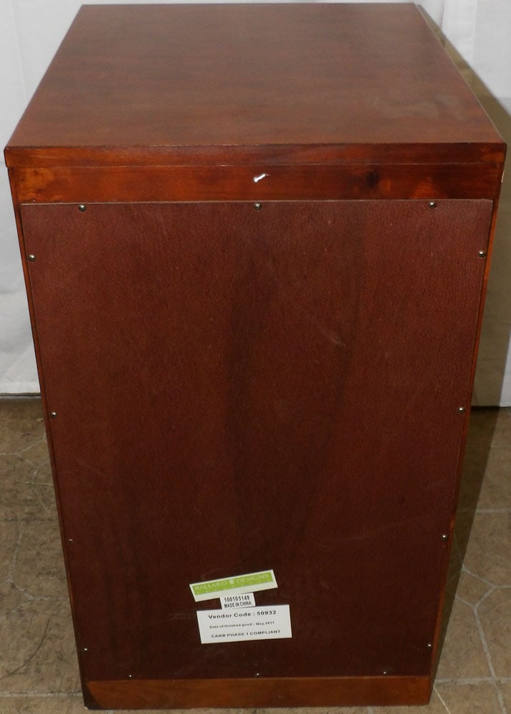 Cherry Three Drawer Filing Cabinet - 6