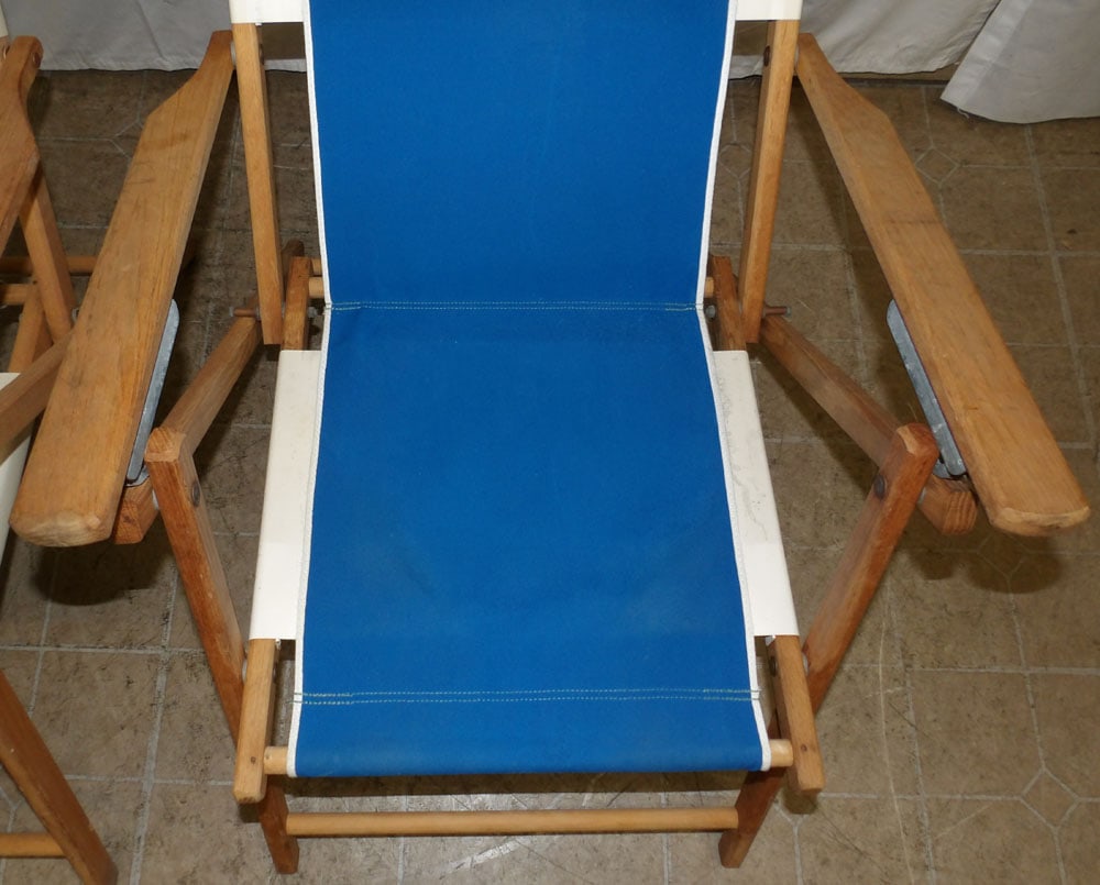 Two Oak Folding Chairs - 4