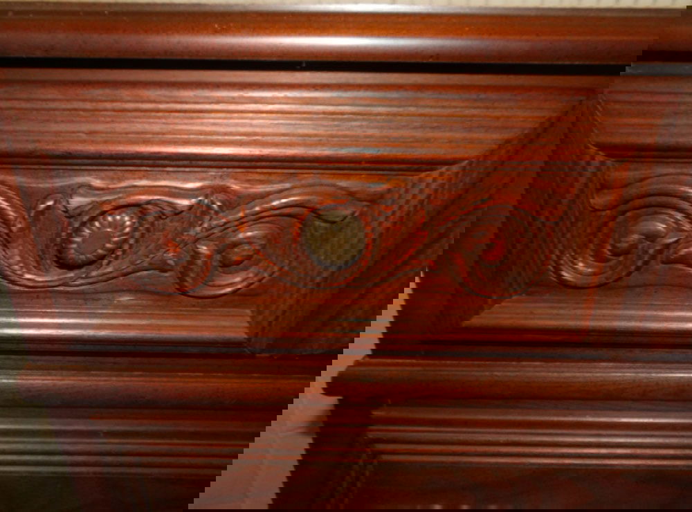 Walnut Two Over Three Drawer Chest By Style Mark - 2