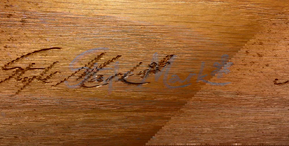 Walnut Two Over Three Drawer Chest By Style Mark - 4