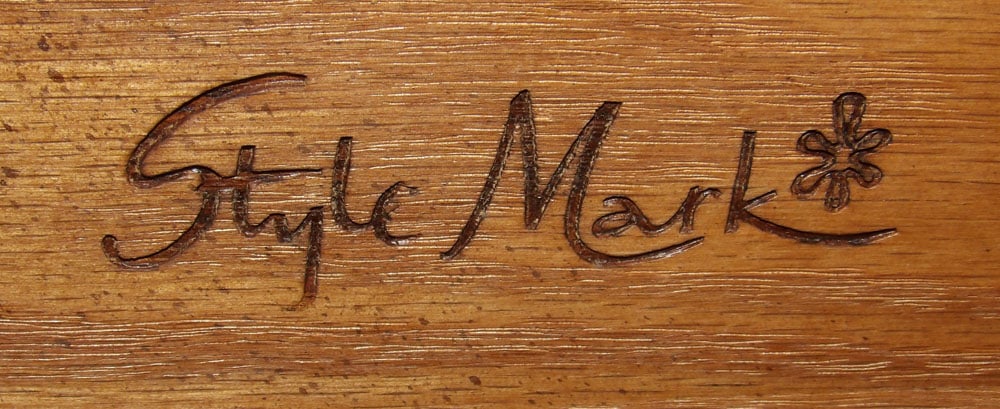 Walnut Two Over Three Drawer Chest By Style Mark - 5