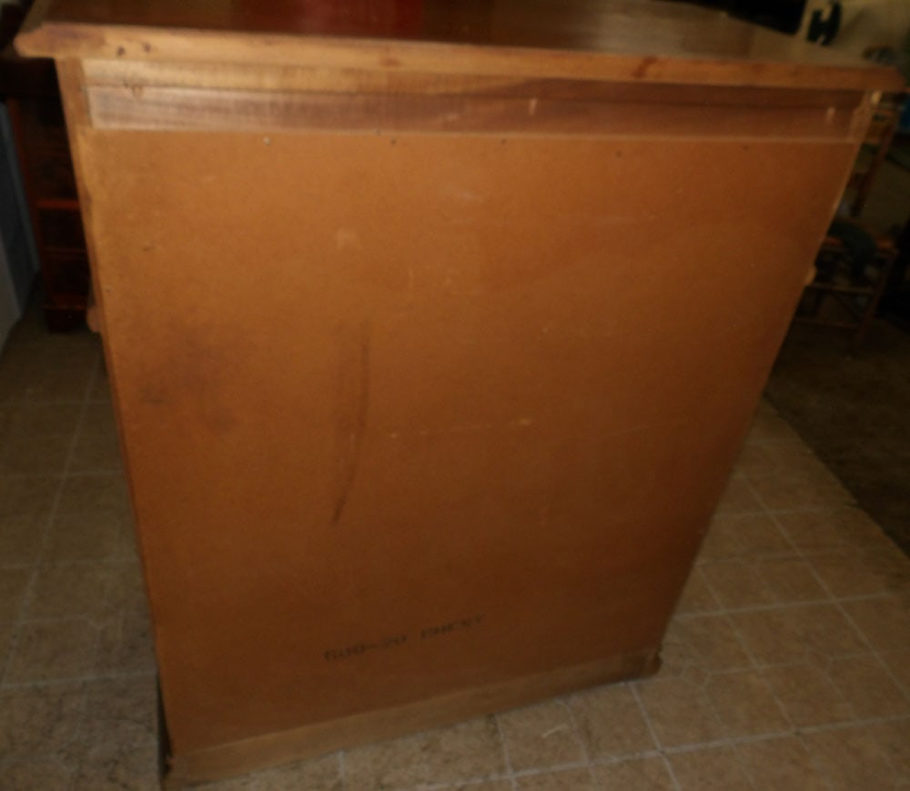 Walnut Two Over Three Drawer Chest By Style Mark - 9