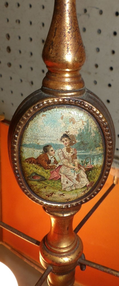 Gilded Metal Lamp - 4