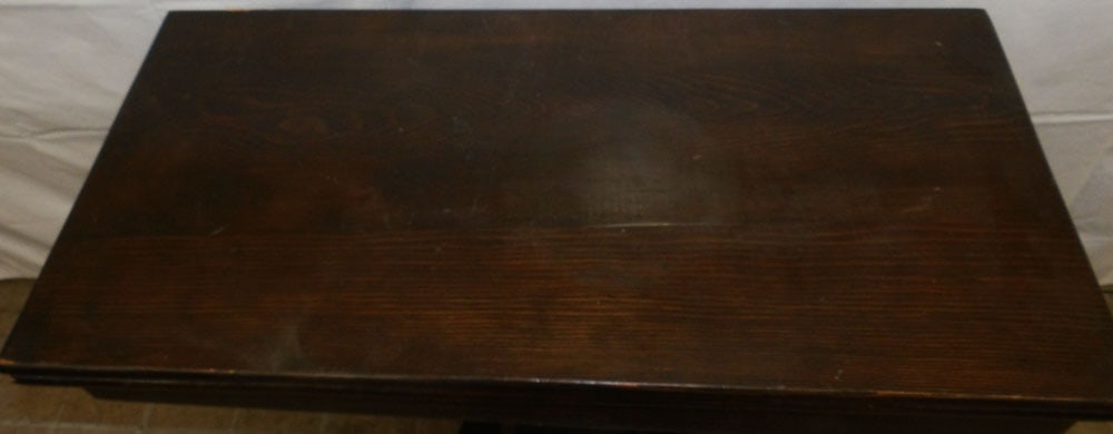 Antique Pine Fold Over Top Game Table - 2