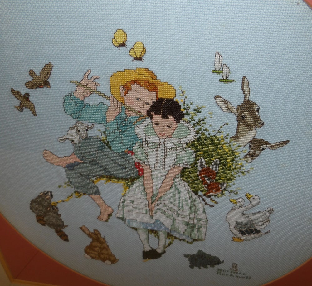 Two Framed Needleworks - 4