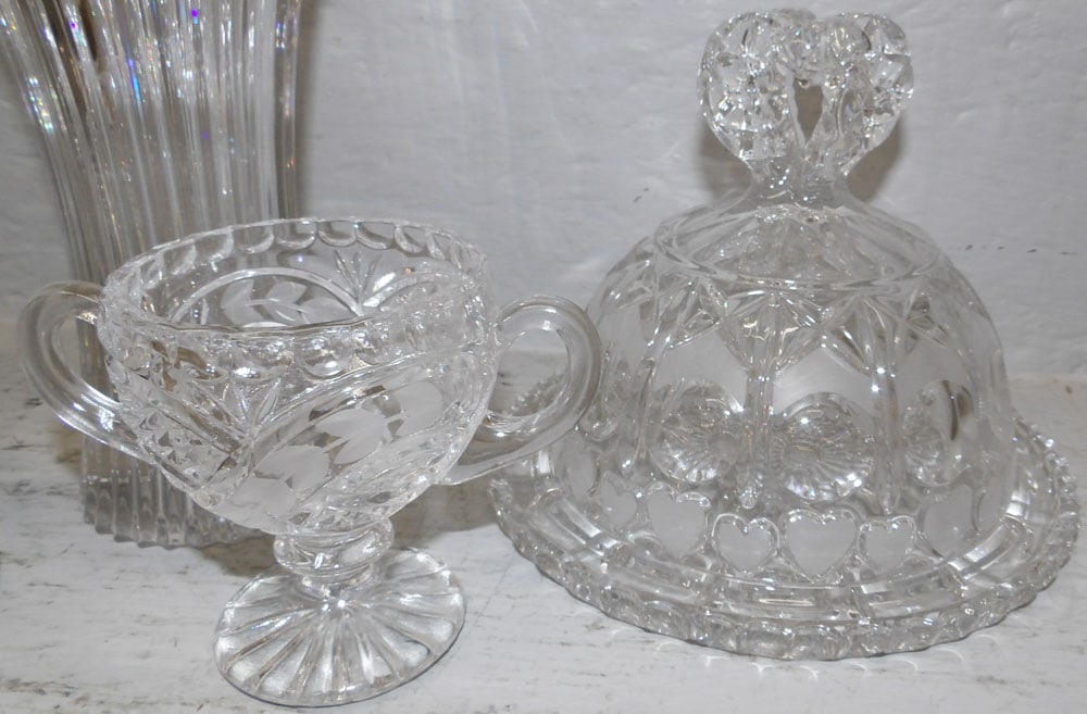 Lot Glass Items - 3