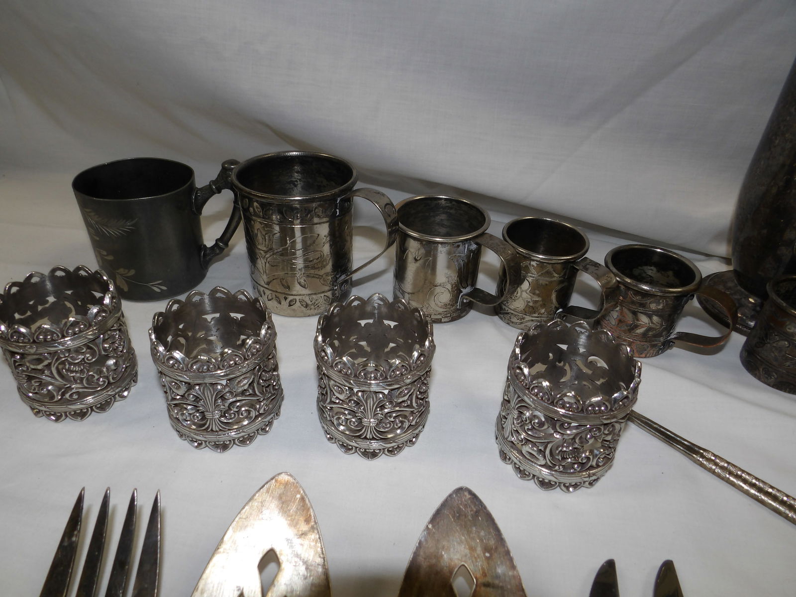Lot Silver Plate Items - 2