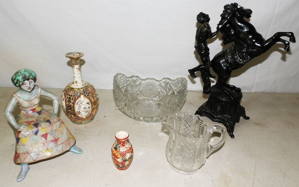 Lot of Metal, Porcelain, & Glass Items (1 of 3)