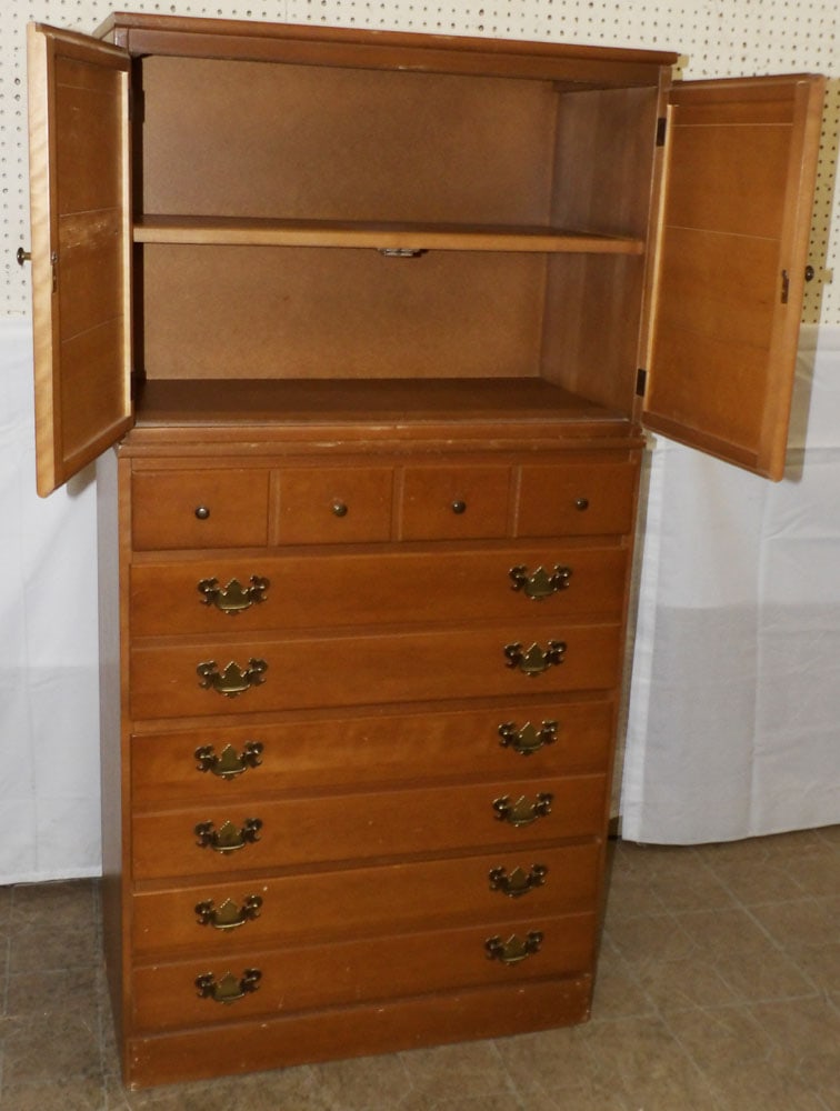 Two Piece Maple Cabinet - 2