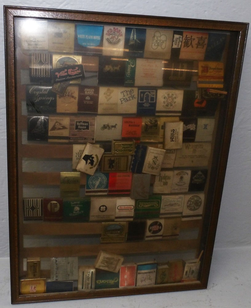 Lot of Advertising Matchbooks in Frame Display (1 of 6)