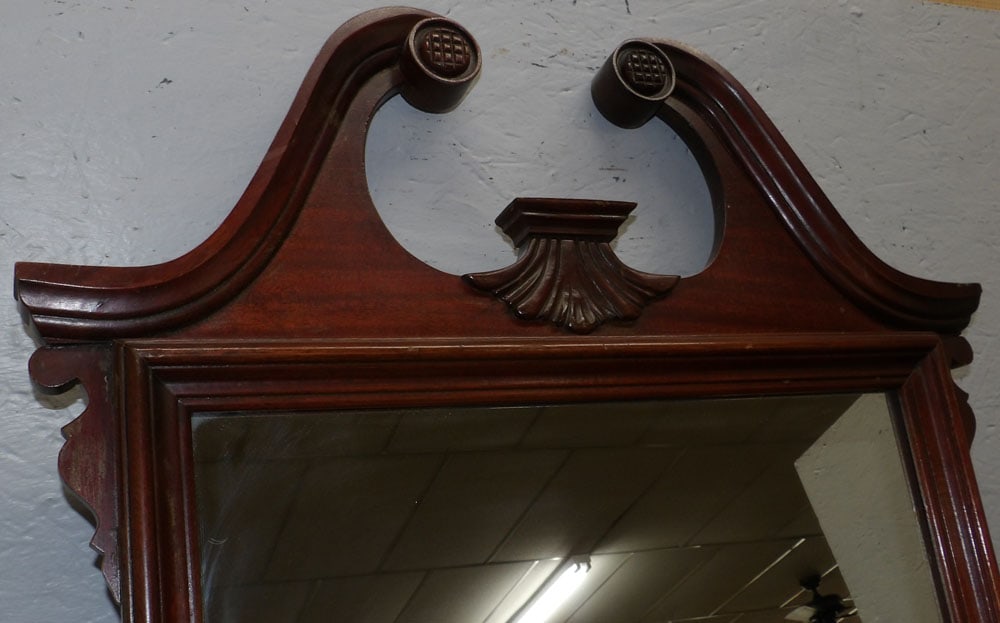 Mahogany Framed Mirror - 3