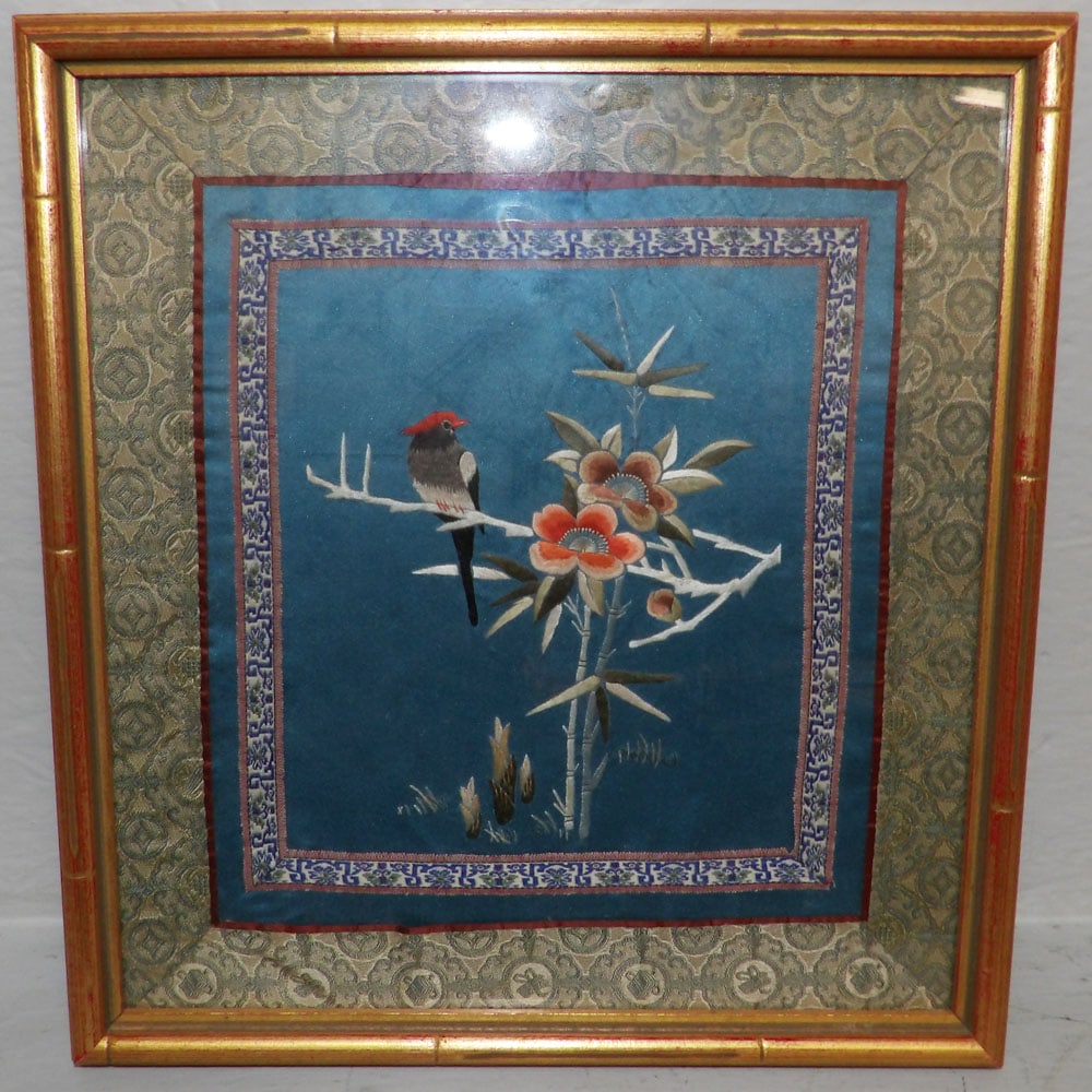 Framed Oriental Embroidery (1 of 3)