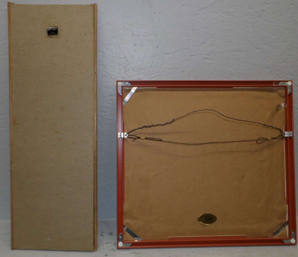 Framed Bird Collage & Framed Stump Work - 4