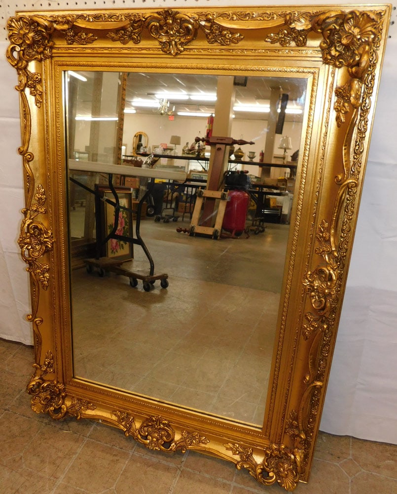 Ornate Gilded Frame Mirror (1 of 4)