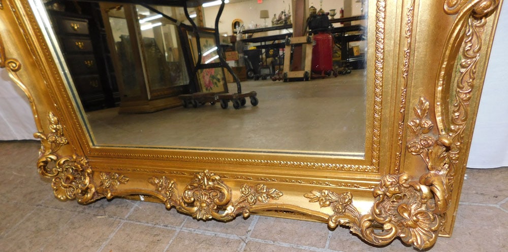 Ornate Gilded Frame Mirror - 3