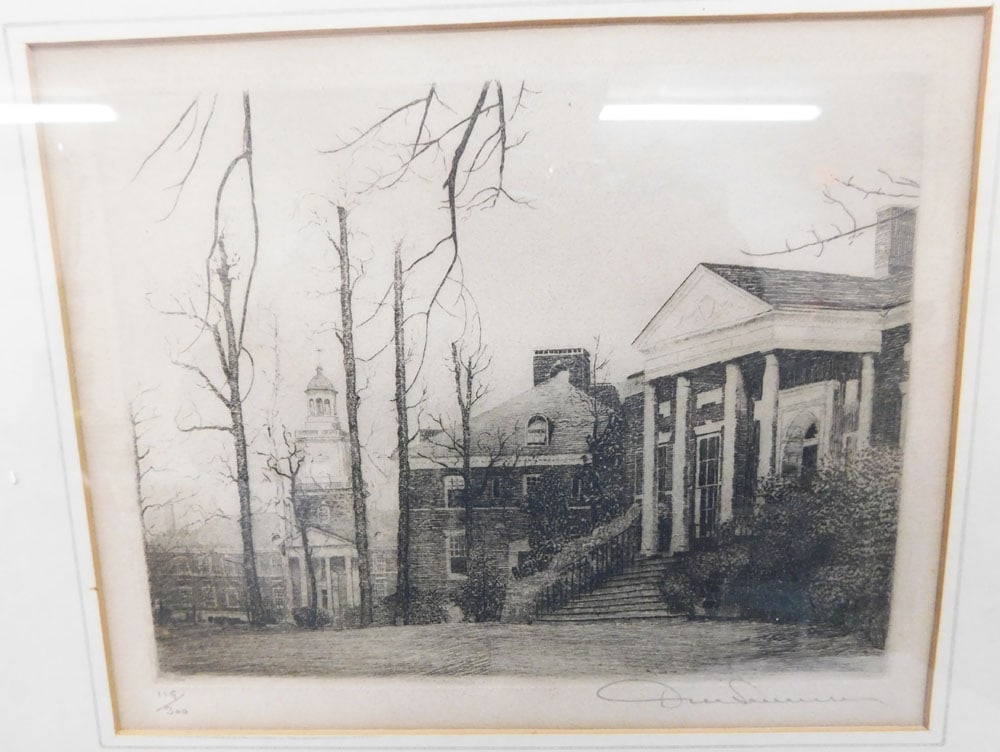 Two Framed Black & White Engravings Pencil Signed & Numbered - 2