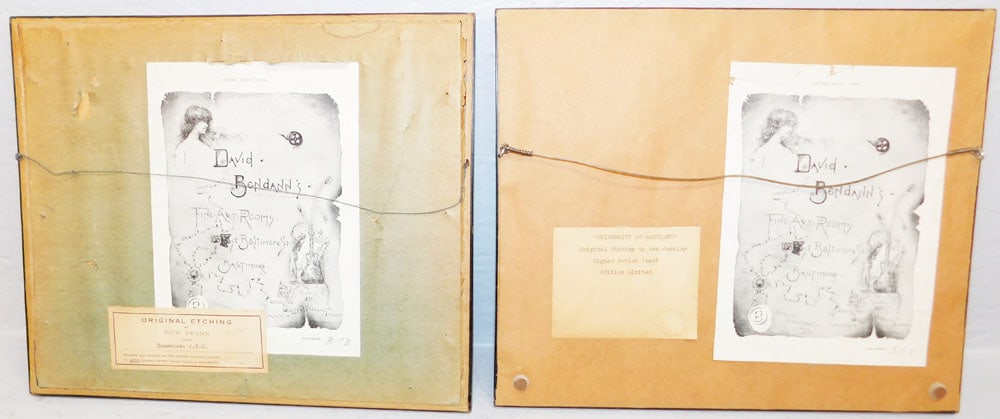 Two Framed Black & White Engravings Pencil Signed & Numbered - 4